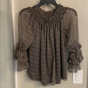 CeCe leopard top